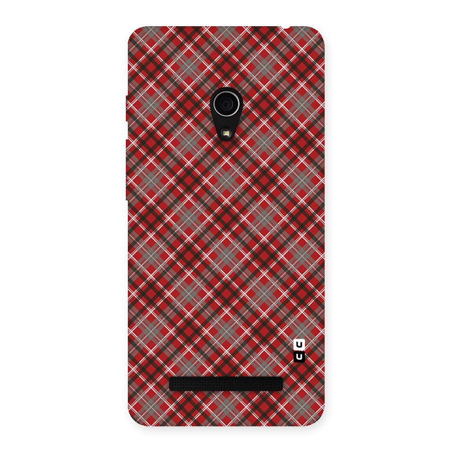 Textile Check Pattern Back Case for Zenfone 5