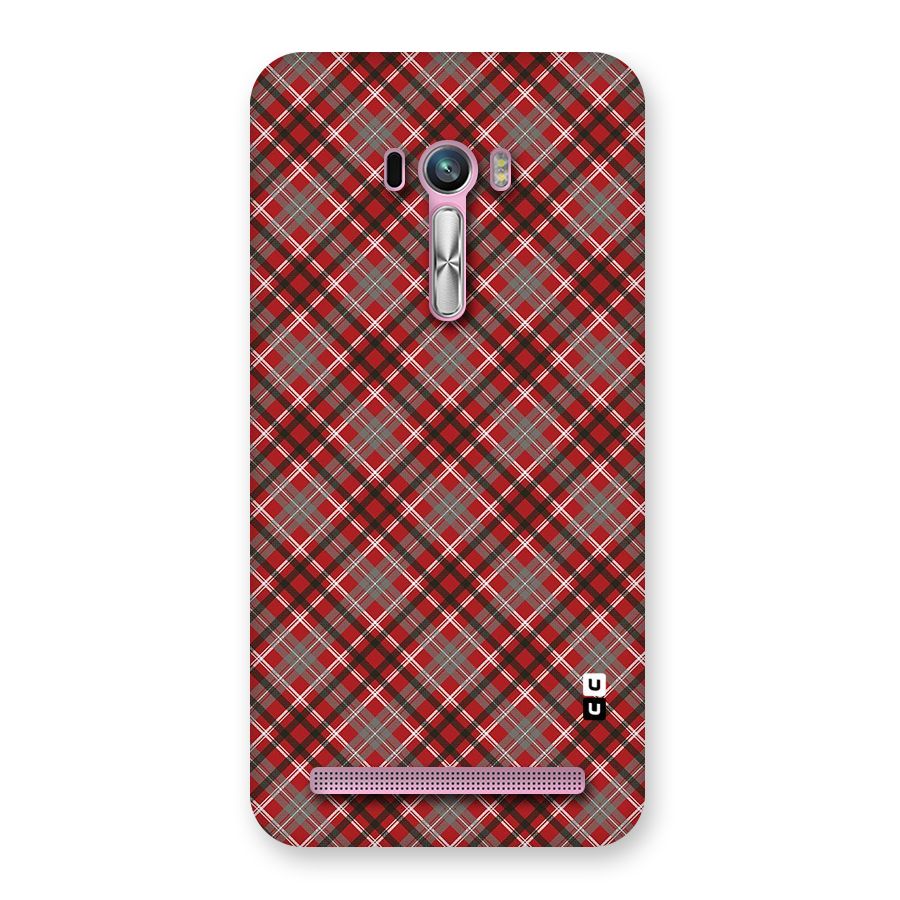 Textile Check Pattern Back Case for Zenfone Selfie