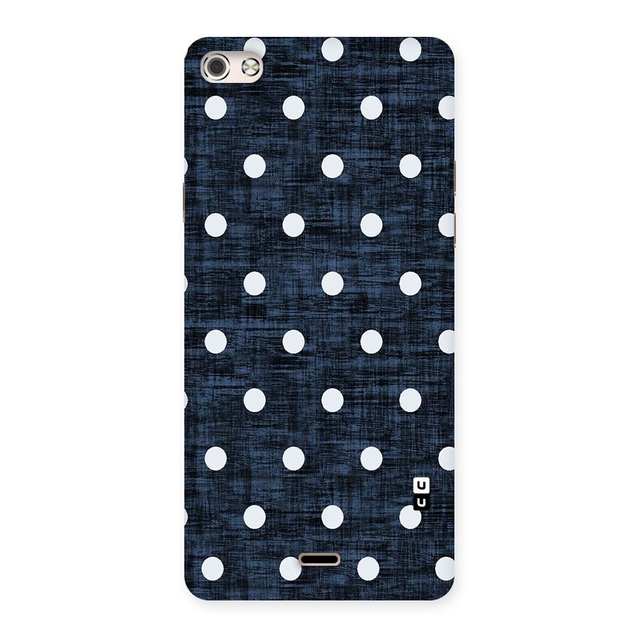 Textured Dots Back Case for Micromax Canvas Silver 5