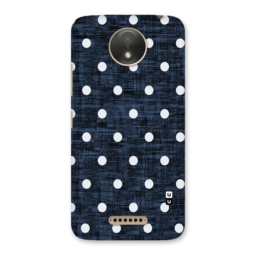 Textured Dots Back Case for Moto C Plus