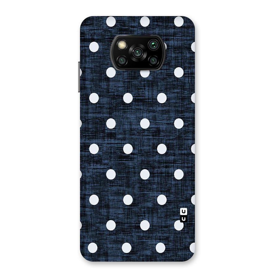 Textured Dots Back Case for Poco X3