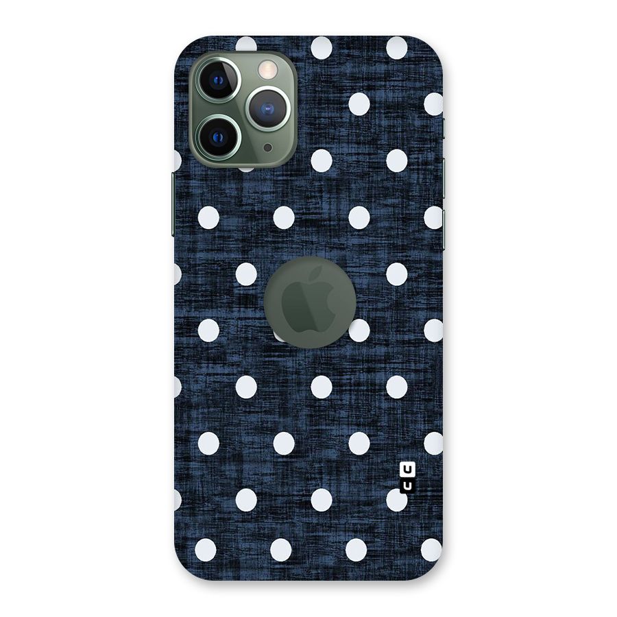 Textured Dots Back Case for iPhone 11 Pro Logo  Cut
