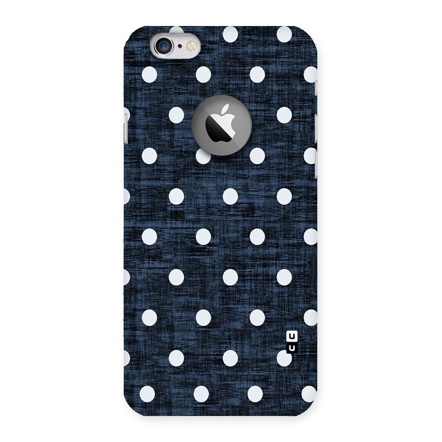Textured Dots Back Case for iPhone 6 Logo Cut