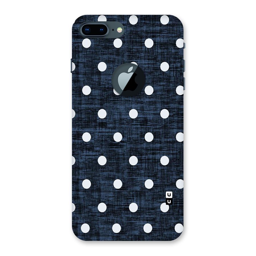 Textured Dots Back Case for iPhone 7 Plus Logo Cut