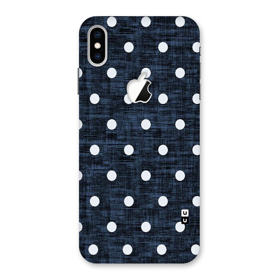 Textured Dots Back Case for iPhone XS Max Apple Cut