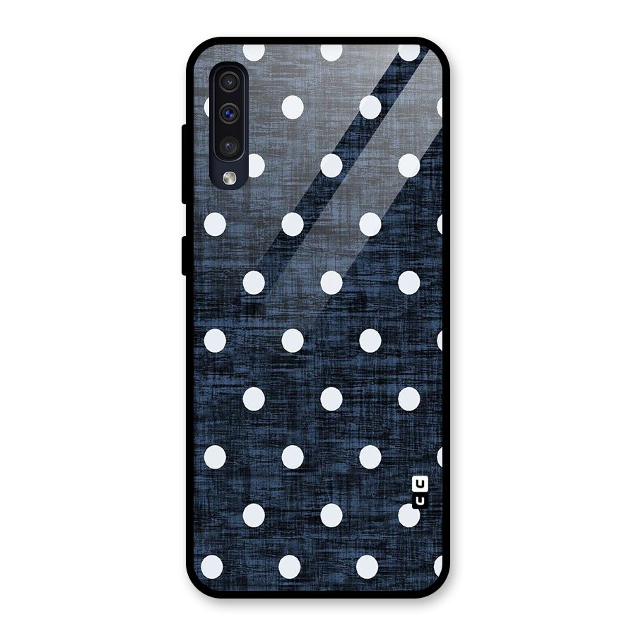 Textured Dots Glass Back Case for Galaxy A50s