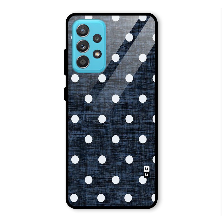 Textured Dots Glass Back Case for Galaxy A52