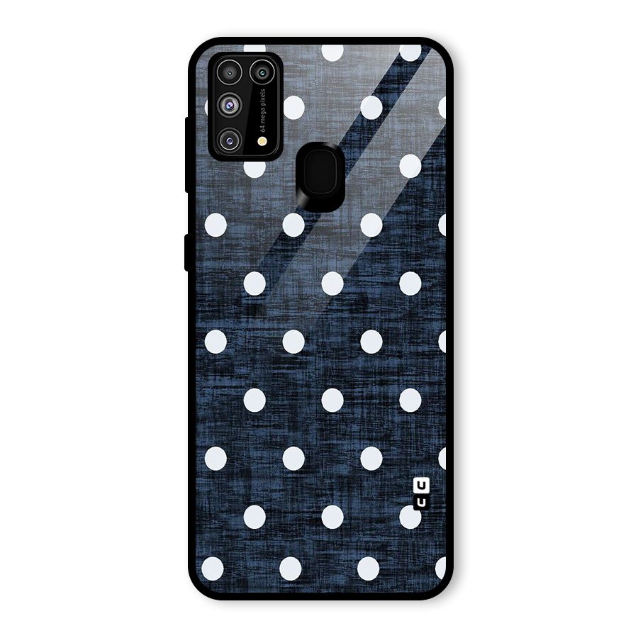 Textured Dots Glass Back Case for Galaxy F41