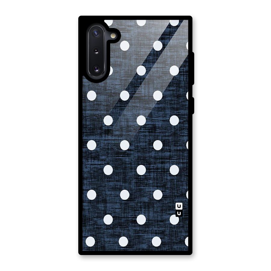 Textured Dots Glass Back Case for Galaxy Note 10