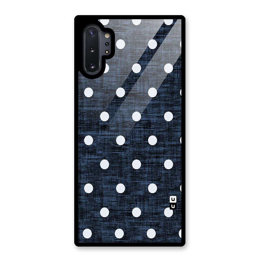 Textured Dots Glass Back Case for Galaxy Note 10 Plus