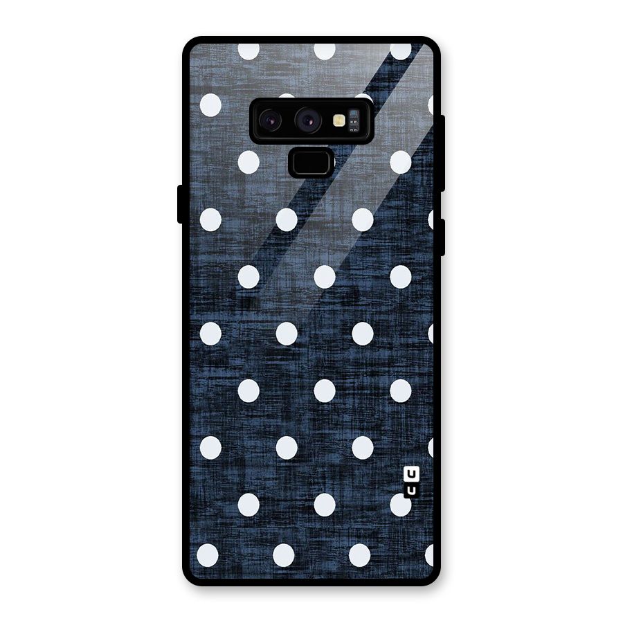 Textured Dots Glass Back Case for Galaxy Note 9