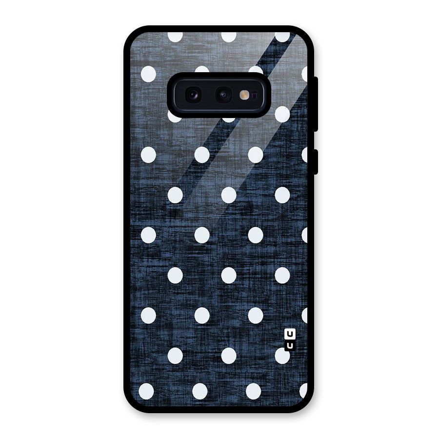 Textured Dots Glass Back Case for Galaxy S10e