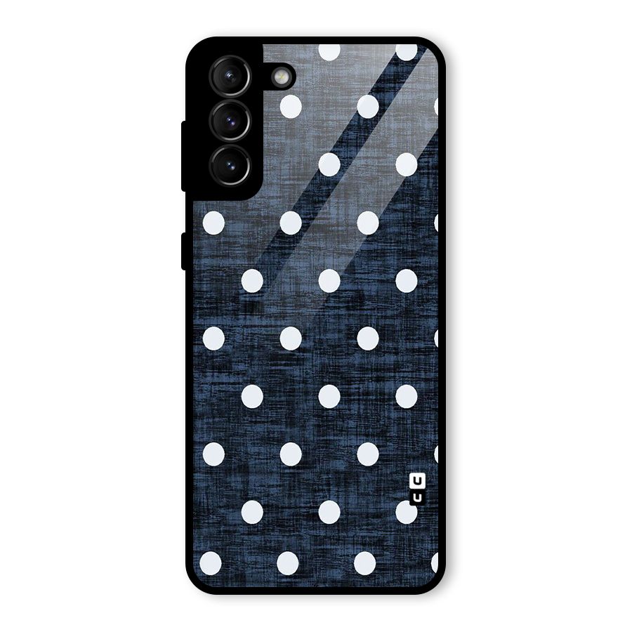 Textured Dots Glass Back Case for Galaxy S21 Plus