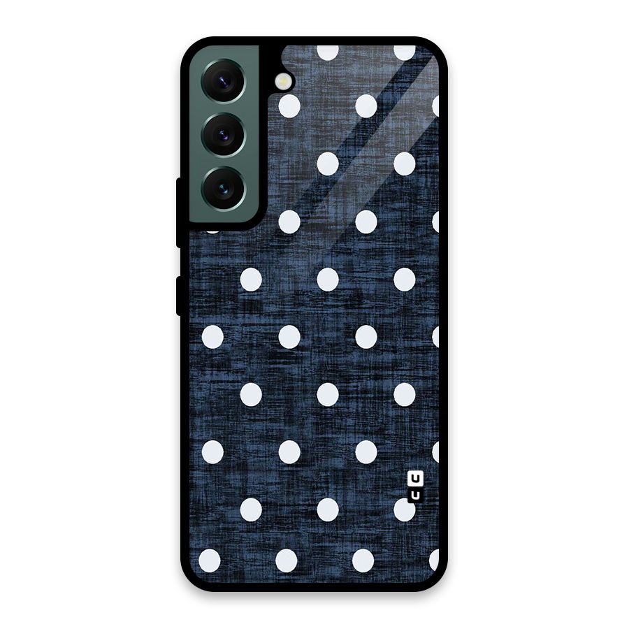 Textured Dots Glass Back Case for Galaxy S22 5G