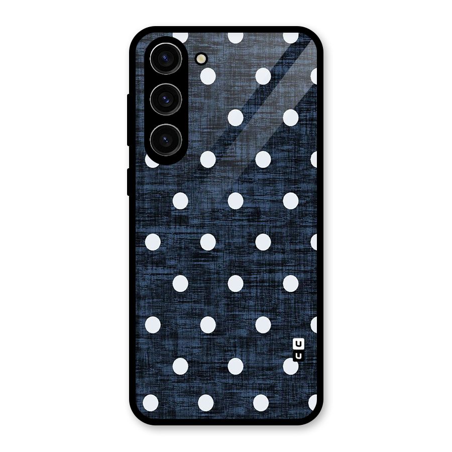 Textured Dots Glass Back Case for Galaxy S23 Plus