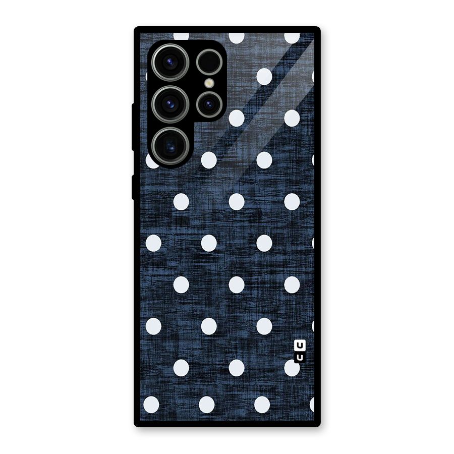 Textured Dots Glass Back Case for Galaxy S23 Ultra