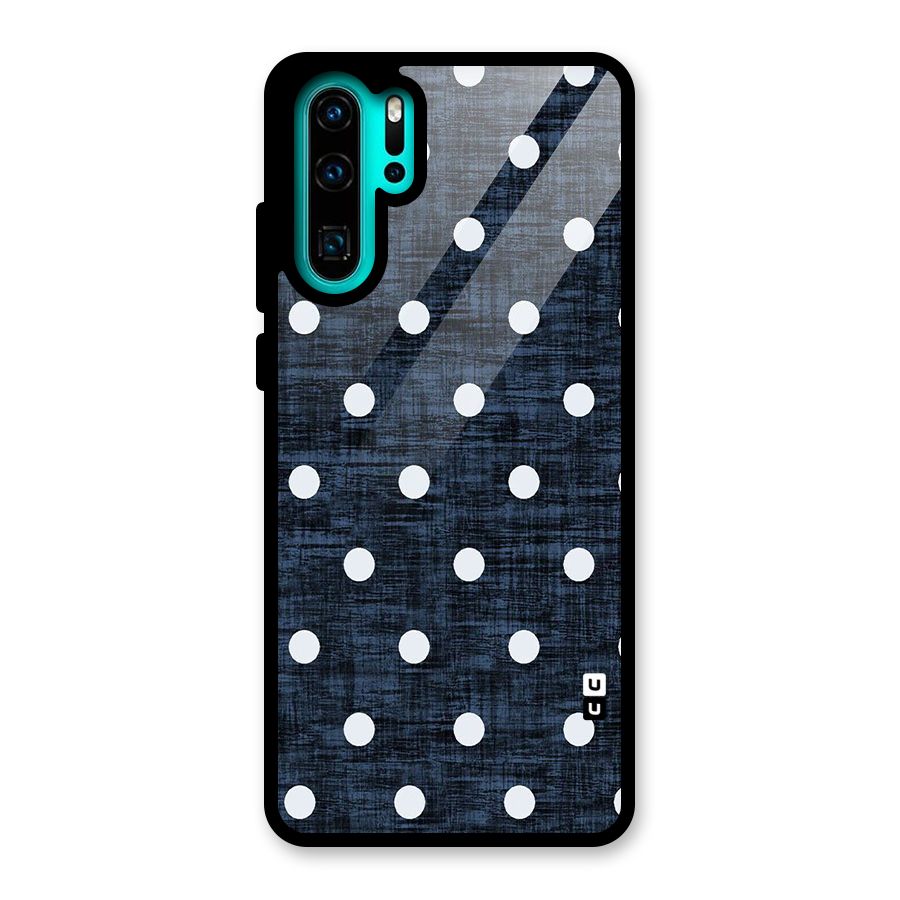 Textured Dots Glass Back Case for Huawei P30 Pro