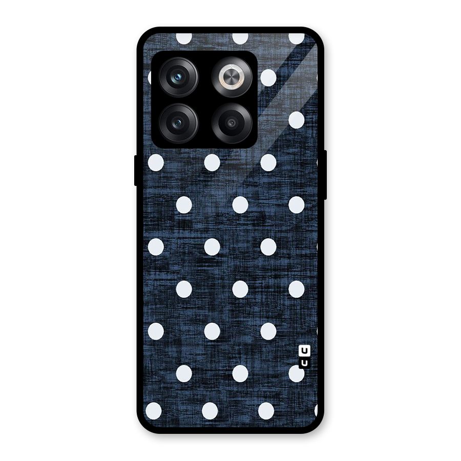 Textured Dots Glass Back Case for OnePlus 10T