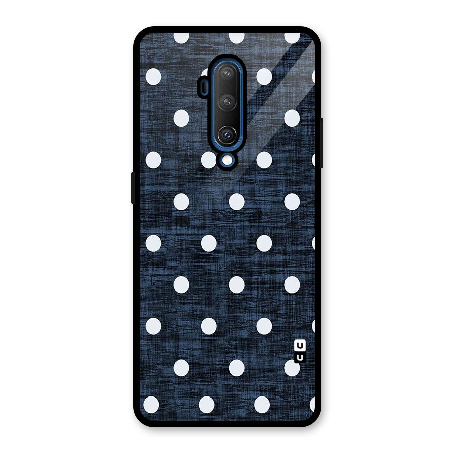 Textured Dots Glass Back Case for OnePlus 7T Pro