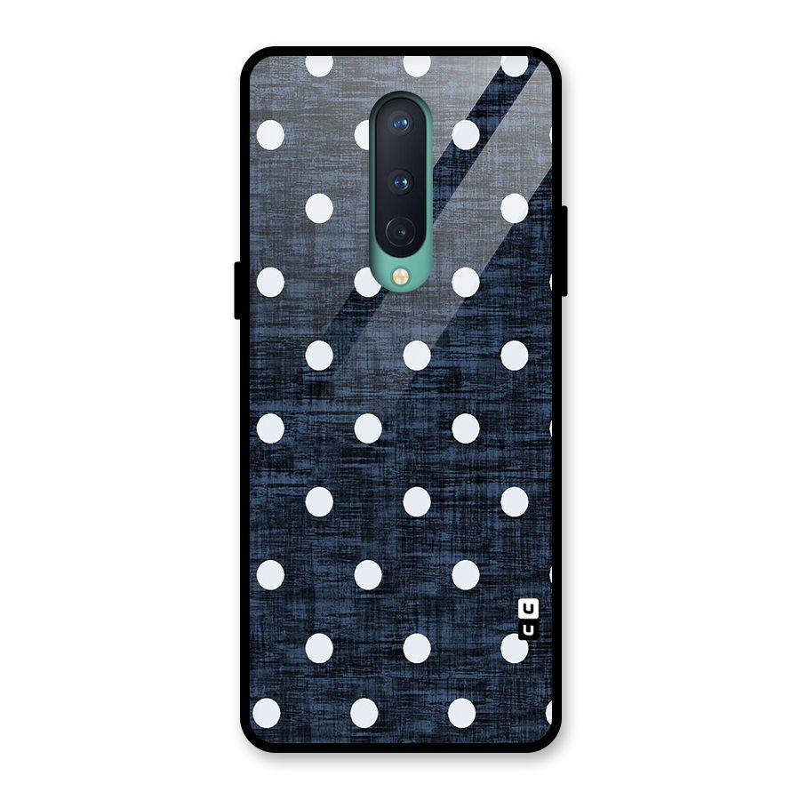 Textured Dots Glass Back Case for OnePlus 8