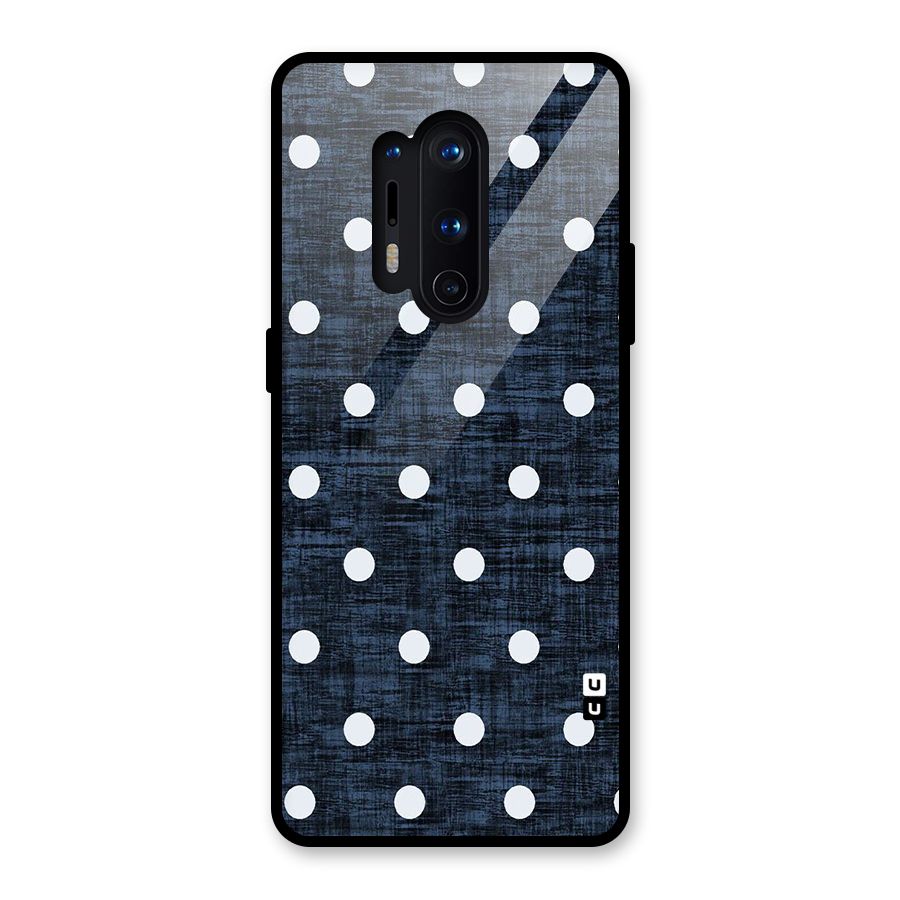 Textured Dots Glass Back Case for OnePlus 8 Pro