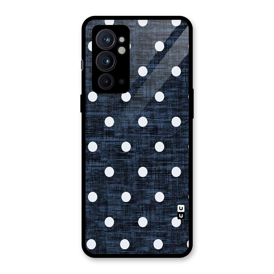 Textured Dots Glass Back Case for OnePlus 9RT 5G