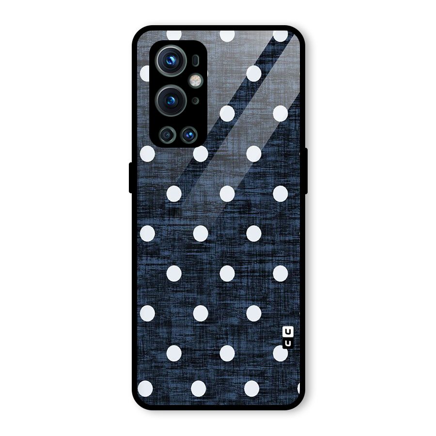 Textured Dots Glass Back Case for OnePlus 9 Pro