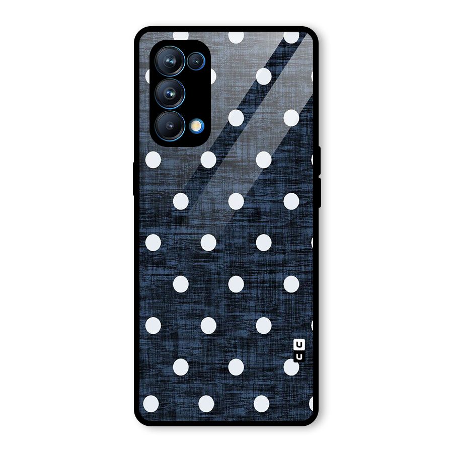 Textured Dots Glass Back Case for Oppo Reno5 Pro 5G