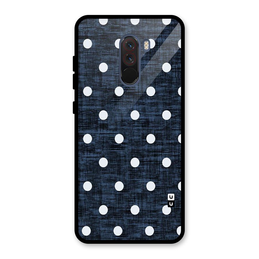 Textured Dots Glass Back Case for Poco F1