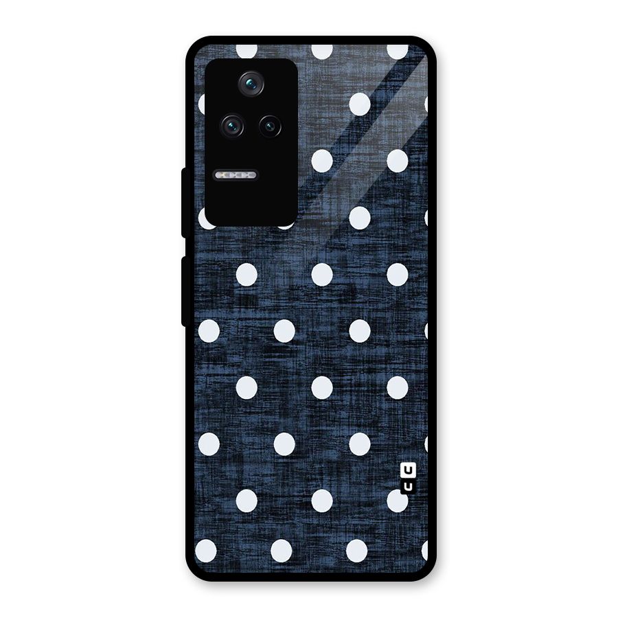 Textured Dots Glass Back Case for Poco F4 5G