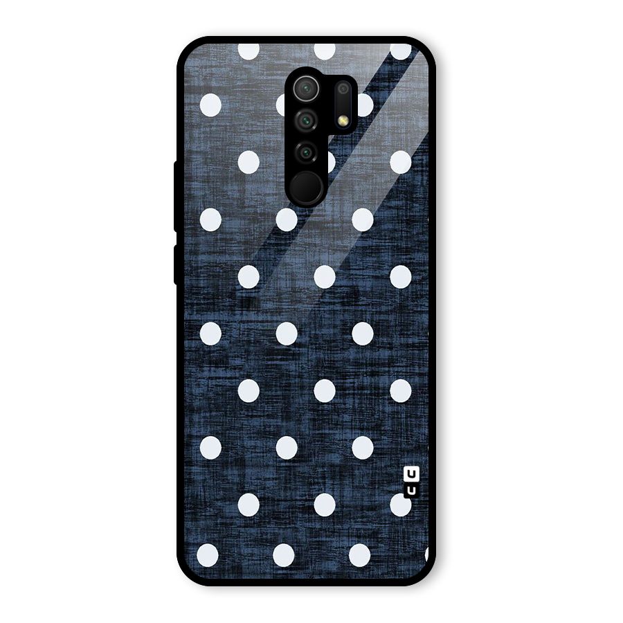 Textured Dots Glass Back Case for Poco M2