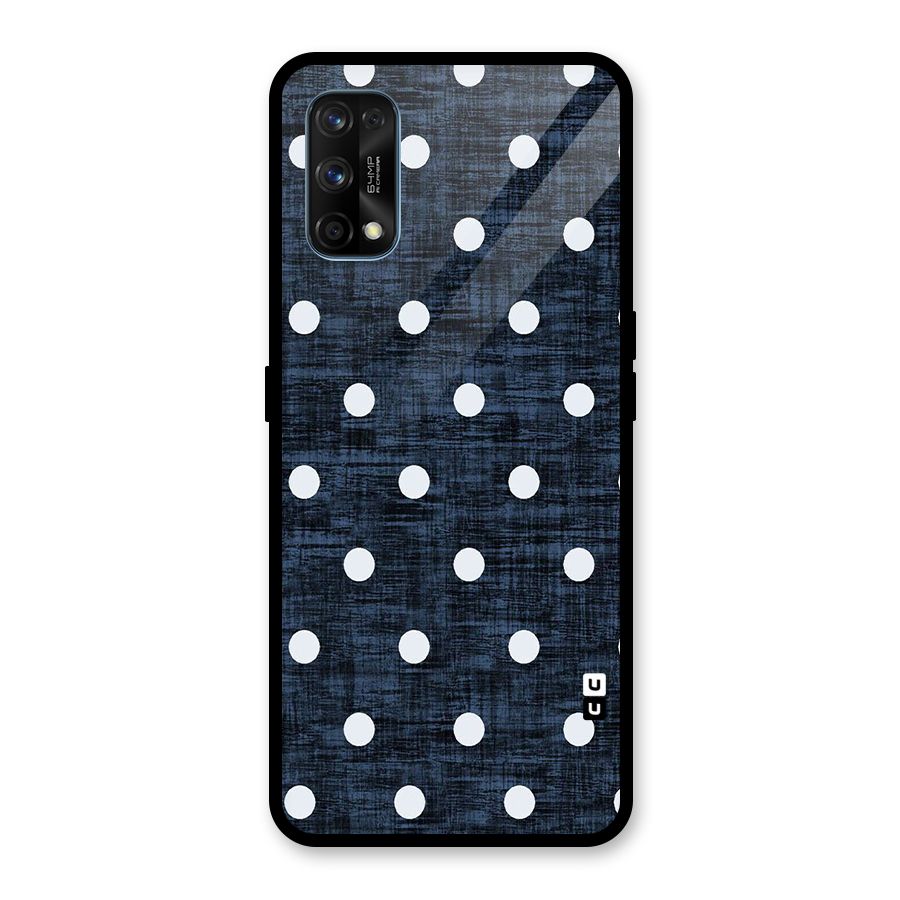 Textured Dots Glass Back Case for Realme 7 Pro