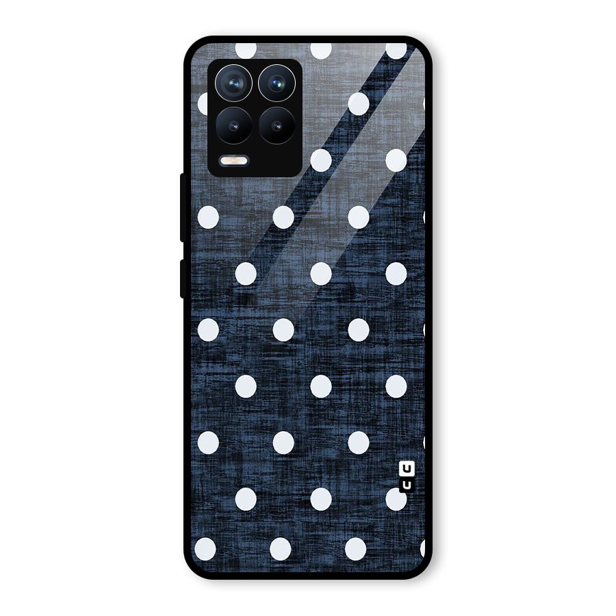 Textured Dots Glass Back Case for Realme 8