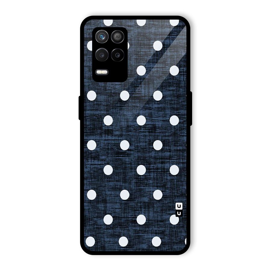 Textured Dots Glass Back Case for Realme 8 5G