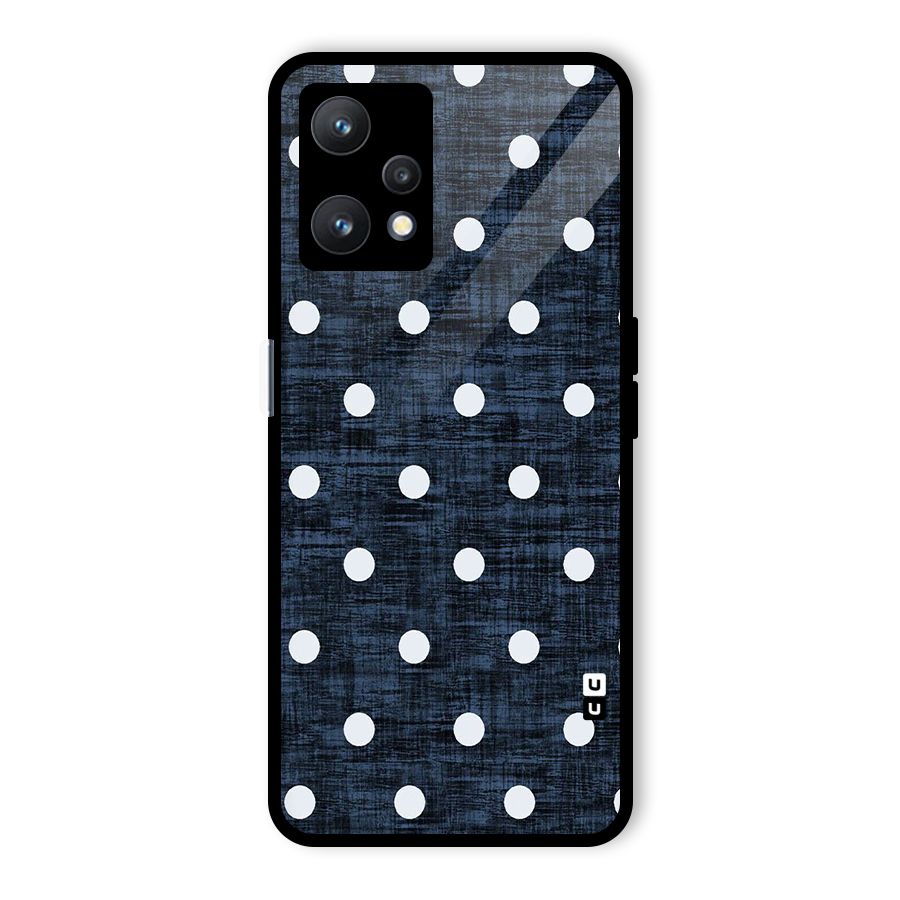 Textured Dots Glass Back Case for Realme 9 Pro 5G