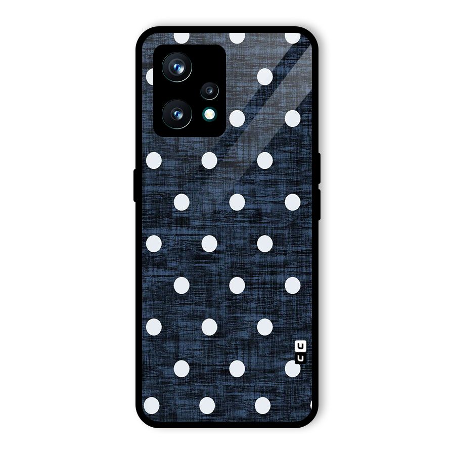 Textured Dots Glass Back Case for Realme 9 Pro Plus 5G
