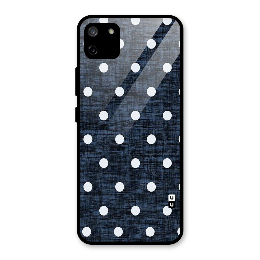 Textured Dots Glass Back Case for Realme C11
