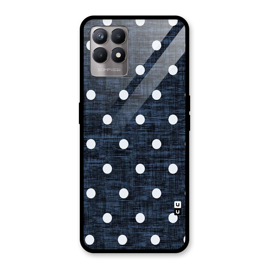 Textured Dots Glass Back Case for Realme Narzo 50