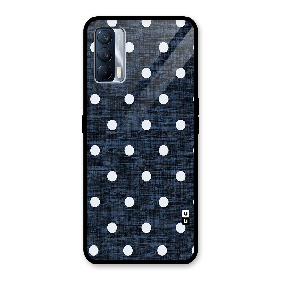 Textured Dots Glass Back Case for Realme X7