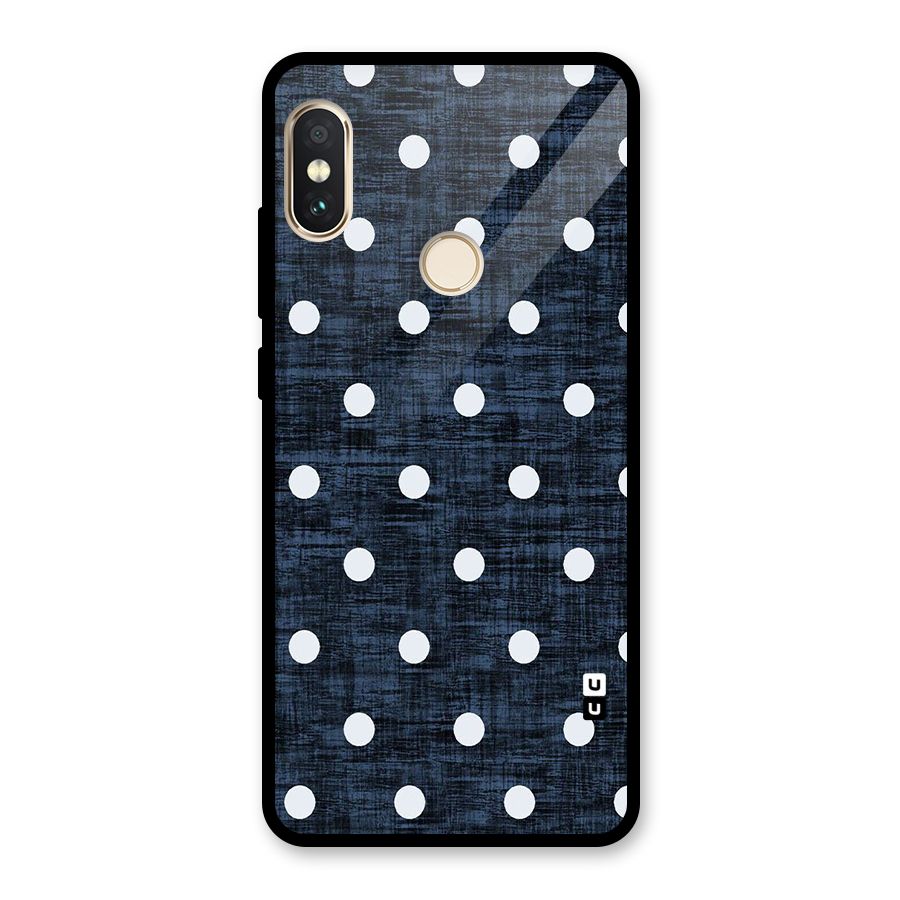 Textured Dots Glass Back Case for Redmi Note 5 Pro