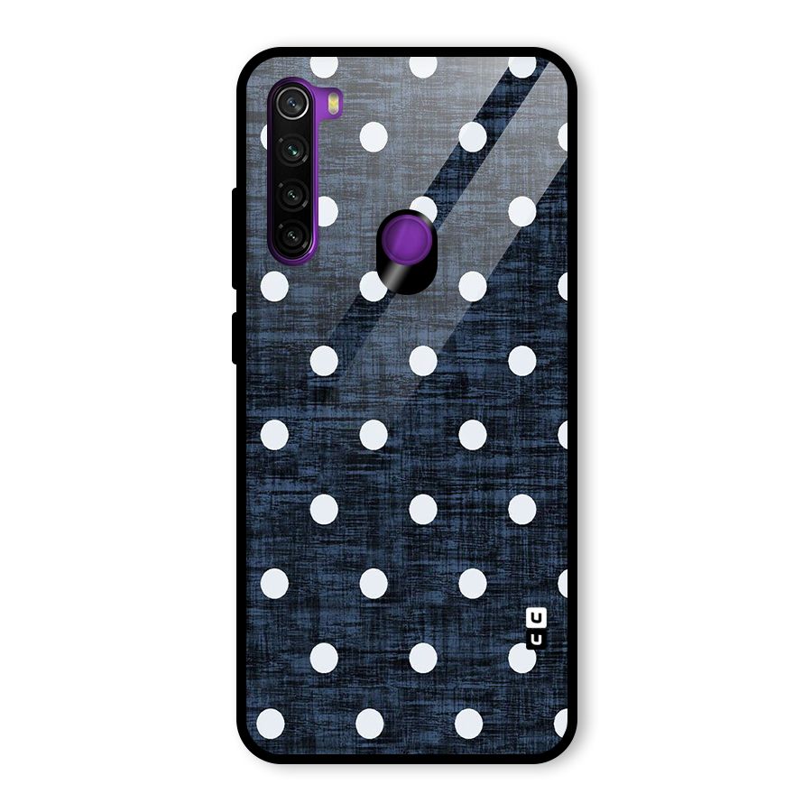 Textured Dots Glass Back Case for Redmi Note 8