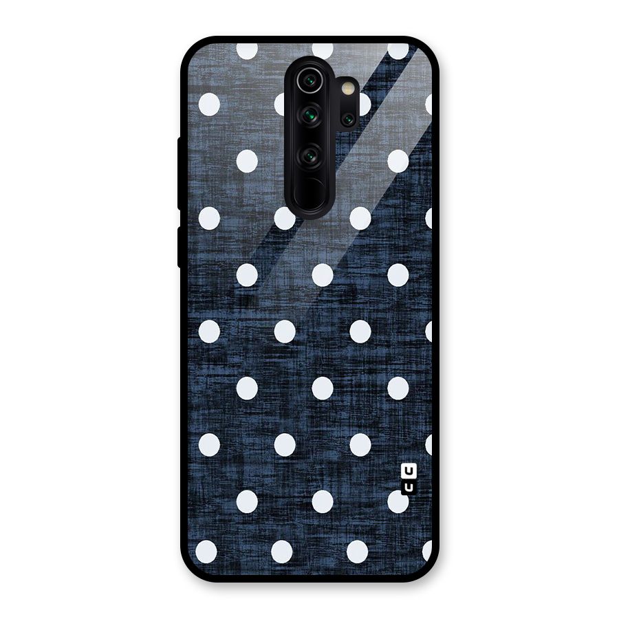 Textured Dots Glass Back Case for Redmi Note 8 Pro
