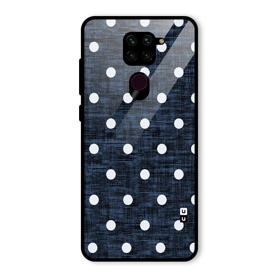 Textured Dots Glass Back Case for Redmi Note 9