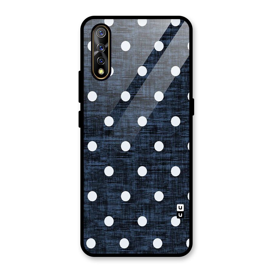 Textured Dots Glass Back Case for Vivo S1
