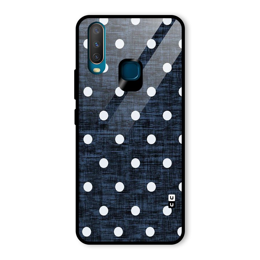 Textured Dots Glass Back Case for Vivo U10