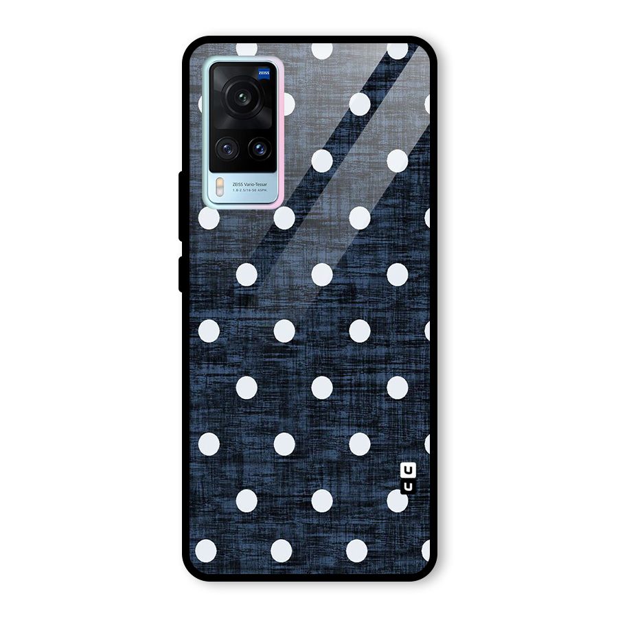 Textured Dots Glass Back Case for Vivo X60