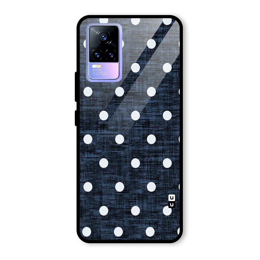 Textured Dots Glass Back Case for Vivo Y73