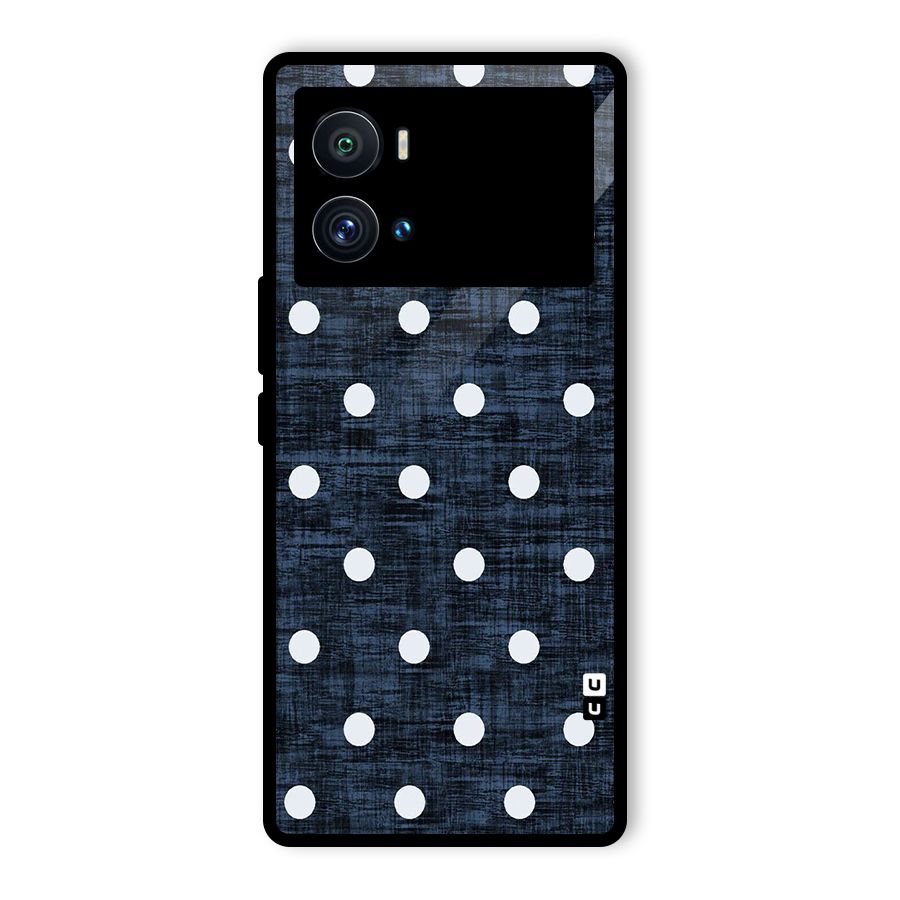 Textured Dots Glass Back Case for Vivo iQOO 9 Pro
