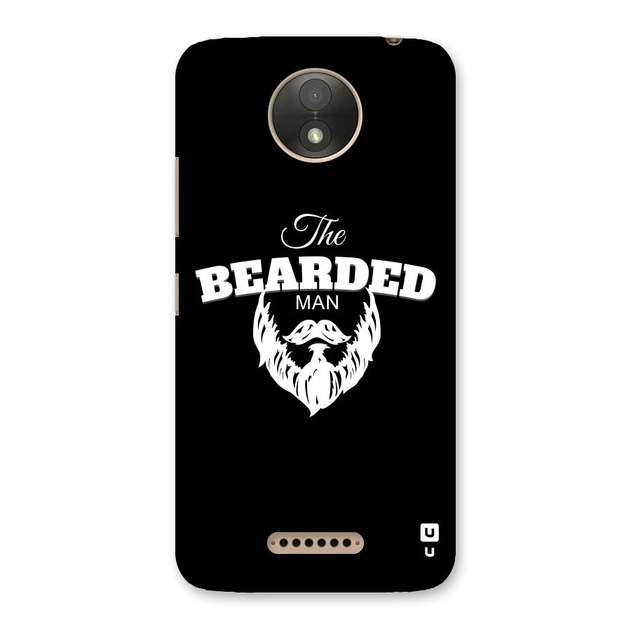 The Bearded Man Back Case for Moto C Plus
