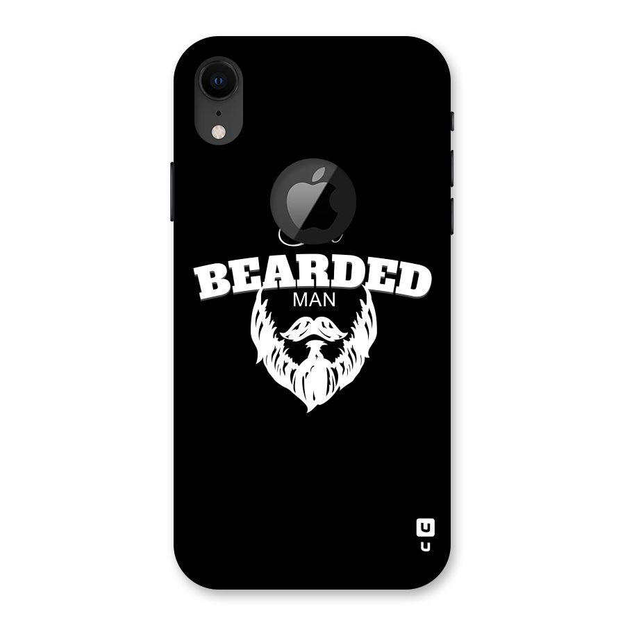 The Bearded Man Back Case for iPhone XR Logo Cut